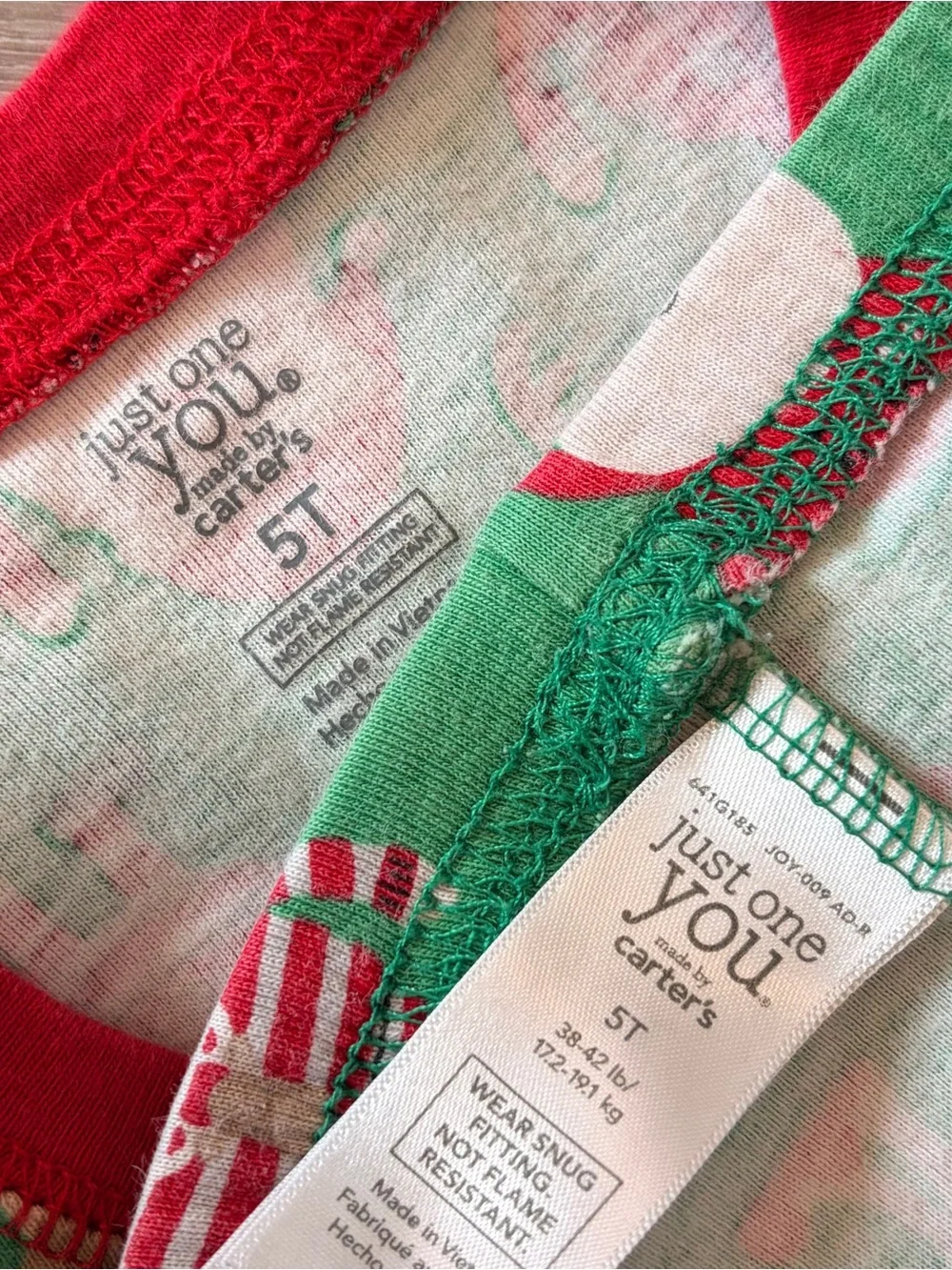 Carter's toddler boys Christmas print pajama set